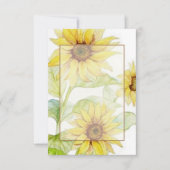 Leeg budget Sunflowers bruiloft Kaart (Voorkant)