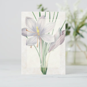 Leeg budget Vintage bloemen bruiloft  Kaart