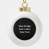 Leeg - Creëer uw eigen eigen exemplaar Keramische Bal Ornament (Voorkant)