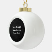 Leeg - Creëer uw eigen eigen exemplaar Keramische Bal Ornament (Rechts)