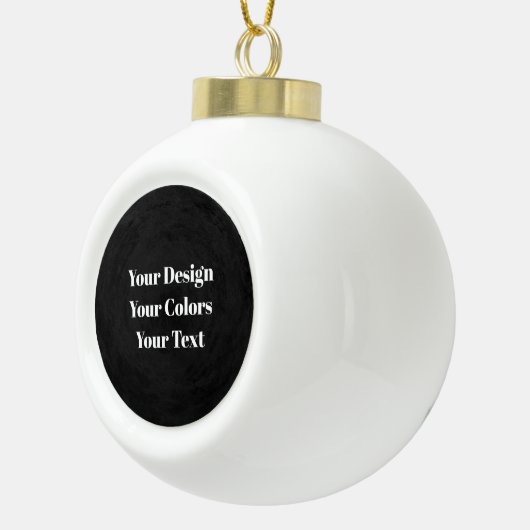 Leeg - Creëer uw eigen eigen exemplaar Keramische Bal Ornament (Rechts)