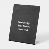 Leeg - Creëer uw eigen eigen exemplaar Reclamebord Met Voetstuk (Voorkant)