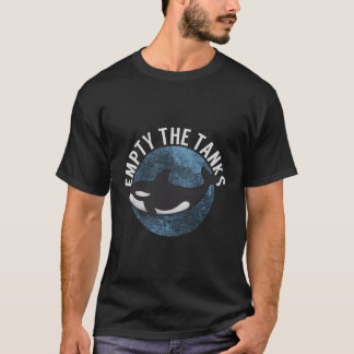 Leeg de Tanks Killer Whale Orca Lange Mouw Shir