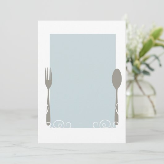 leeg menu (Staand voorkant)