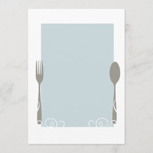 leeg menu (Voorkant)