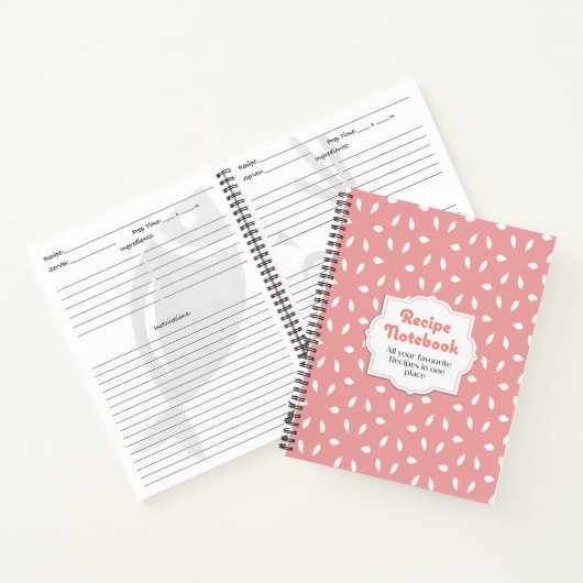 Leeg Notitieboek ontvangen Recipe Book (Binnen)