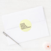 Leeg! Ronde Sticker (Envelop)