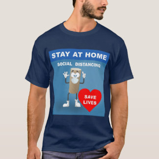 Leeg toiletpapier Roll Veiligheid 1e bericht Unise T-shirt