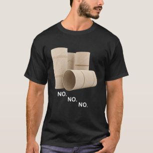 Leeg toiletpapier rolletjes tekort unisex t-shirt