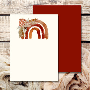 Leeg voeg je eigen afbeelding Terracotta Boho Rege Kaart