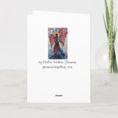 Leeg Wenskaart "hoe lang? " Kaart (Achterkant)