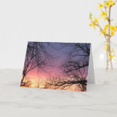 Leeg Wenskaart Kaart (Gele Bloem)