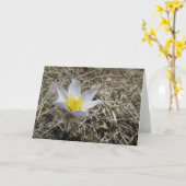 Leeg Wenskaart Kaart (Gele Bloem)