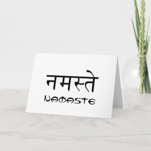 Leeg Wenskaart Namaste Kaart (Voorkant)