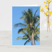 Leeg Wenskaart *Palm Tree* Kaart (Gele Bloem)