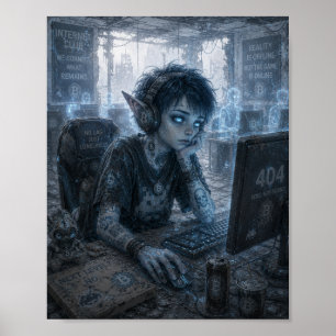 Leegte / Gamer / Internetclub Poster