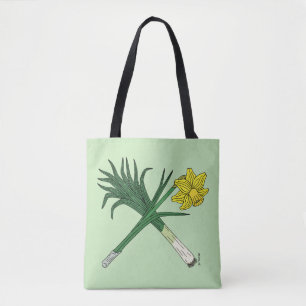 Leek en Daffodil Crossed Draagtas