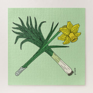 Leek en Daffodil Crossed Legpuzzel