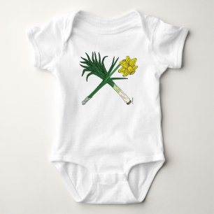 Leek en Daffodil Crossed Romper