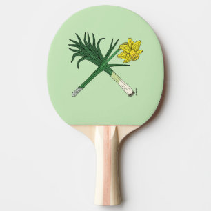 Leek en Daffodil Crossed Tafeltennisbatje