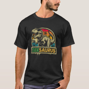 Leeksaurus T Rex Dinosaur Leek Saurus Familie Weds T-shirt