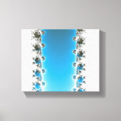 Leenece - Blue Fractal Canvas Afdruk (Voorkant)