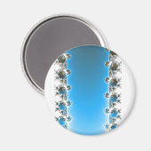 Leenece - Blue Fractal Magneet (Voorkant / Achterkant)