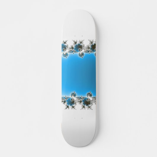 Leenece - Blue Fractal Skateboard (Voorkant)