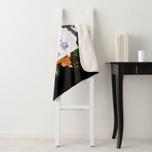 Leer Alphabet & Dieren Onderwijs Sherpa Deken (In situ)