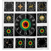 Leer Amharic Numbers & Time Ethiopian Clock Douchegordijn (Voorkant)