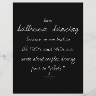 Leer Ballroom Dansen Mex. Zilver Flyer