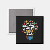 Leer Bright Minds voor 100 dagen Kindergarten Te Magneet (Voorkant / Achterkant)