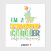 Leer Cobol programmeren en wees trots Sticker (Vel)