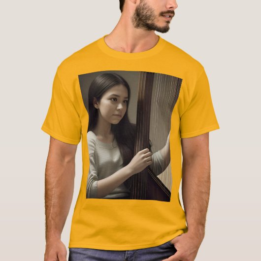 Leer de harp t-shirt (Voorkant)