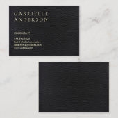 Leer | Executive Visitekaartje (Voorkant / Achterkant)