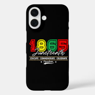 Leer Herdenken Vieren 1865 Juneteenth iPhone 16 Hoesje
