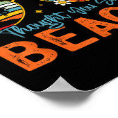 Leer ik dacht dat je zei strand leraar zomer vaca poster (Hoek)