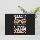Leer ik dacht dat je zei strandleraar Groovy Kaart (Staand voorkant)