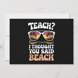 Leer ik dacht dat je zei strandleraar Groovy Kaart