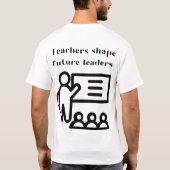 Leer, inspireer, versterk WITHE T-shirt (Achterkant)