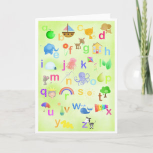 Leer je ABC - wenskaarten Kaart