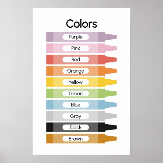Leer Kleuren Poster (Voorkant)