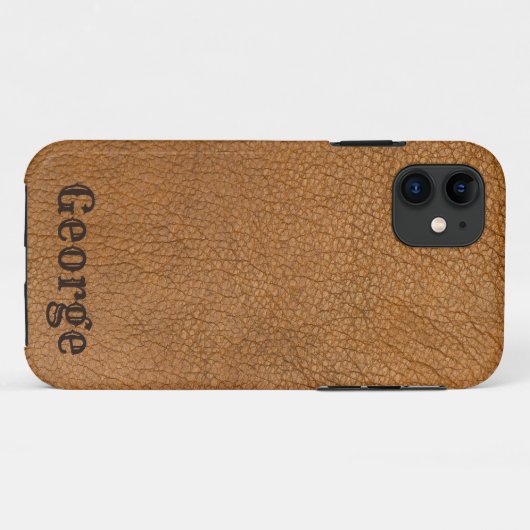 Leer Leer personaliseren Case-Mate iPhone Case (Achterkant (horizontaal))