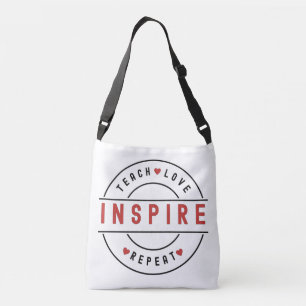 Leer Liefde Inspire Motivatie Crossbody Tas