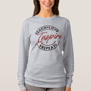 Leer Liefde Inspire Motivatie T-shirt