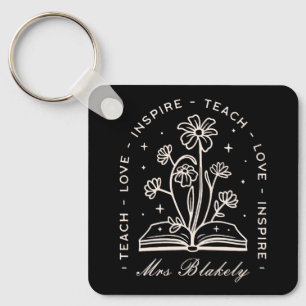 Leer liefde inspireren hekserige leraar gepersonal sleutelhanger