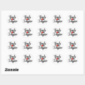 Leer liefde inspireren Leraar sticker (Vel)