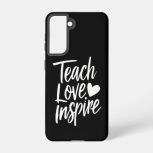 Leer Liefde Inspireren Lerarendag Cadeau Leraar Le Samsung Galaxy Hoesje