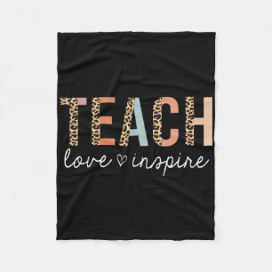 Leer Liefde Inspireren Luipaard Ck Naar School Sch Fleece Deken
