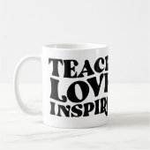 LEER LIEFDE INSPIREREN, MOOI CADEAU VOOR LERAREN KOFFIEMOK (Links)
